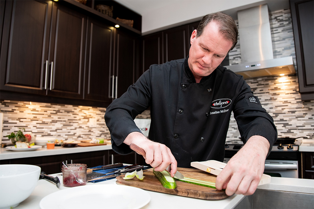 Personal Chef Jon in the kitchen